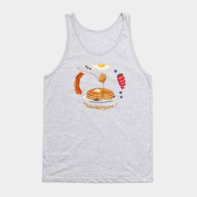 Pancake Mandala Tank Top by SarahWrightArt